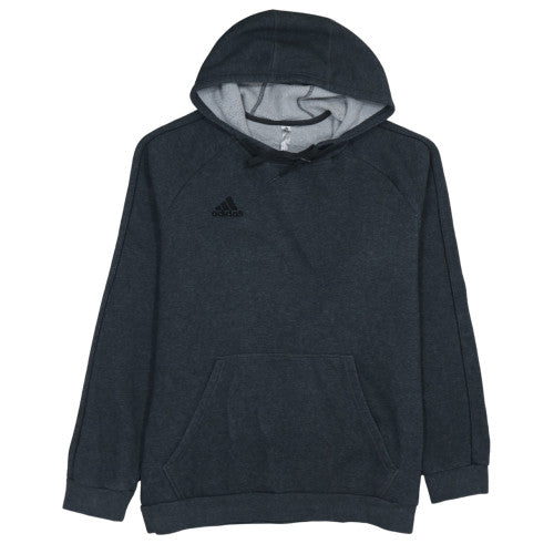 Adidas Men's Black Pullover Hoodie Size L Fleece Sportswear