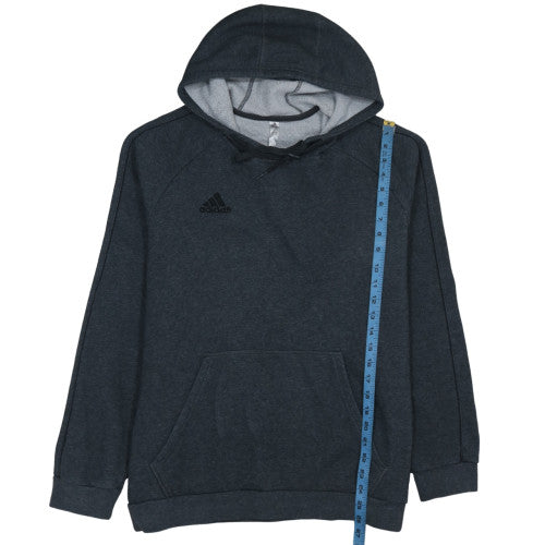 Adidas Men's Black Pullover Hoodie Size L Fleece Sportswear