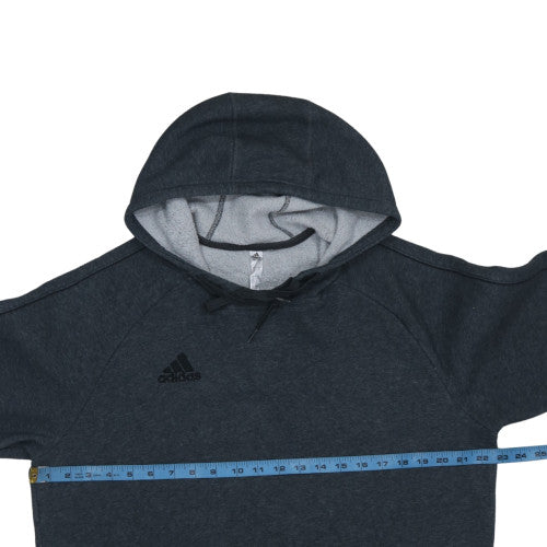 Adidas Men's Black Pullover Hoodie Size L Fleece Sportswear