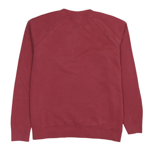 Nike Women’s Red Crew Neck Pullover Sweatshirt XL Cotton Blend
