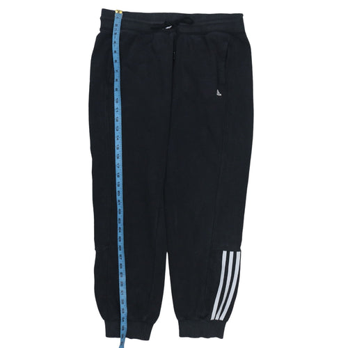 Adidas Women's Black Jogger Sweatpants Size M Essentials 3-Stripes