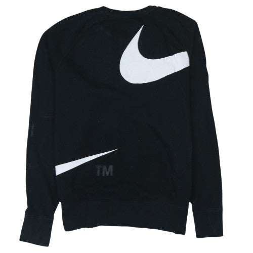 Nike Men's Black M Pullover Sweatshirt With Large Logo Graphic Print