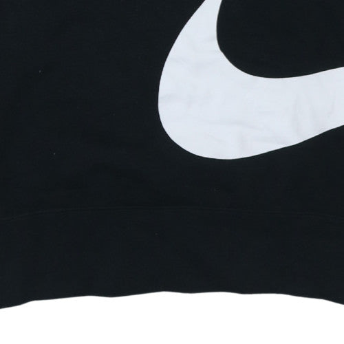 Nike Men's Black M Pullover Sweatshirt With Large Logo Graphic Print