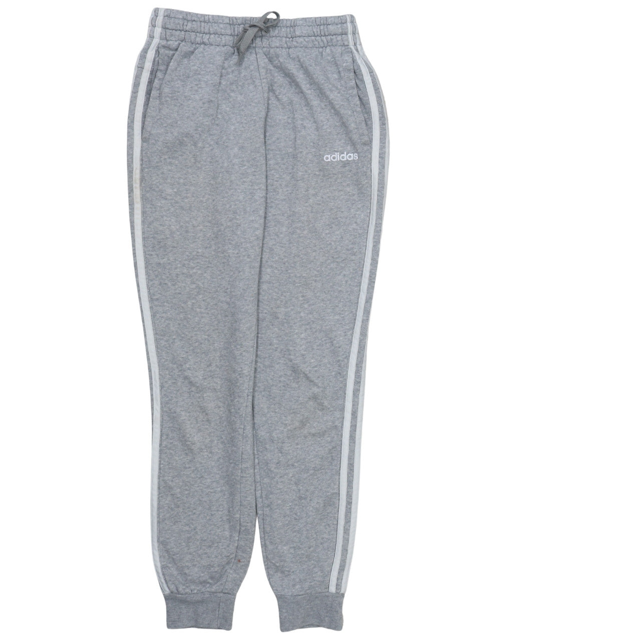 Adidas Womens Grey XS Track Pants Elastic Waist Side Stripe