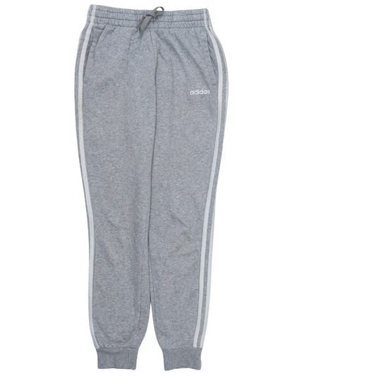 Adidas Womens Grey XS Track Pants Elastic Waist Side Stripe