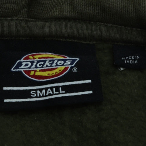 Dickies Men’s Green Small Pullover Hoodie Regular Fit Logo Fleece