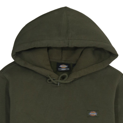 Dickies Men’s Green Small Pullover Hoodie Regular Fit Logo Fleece