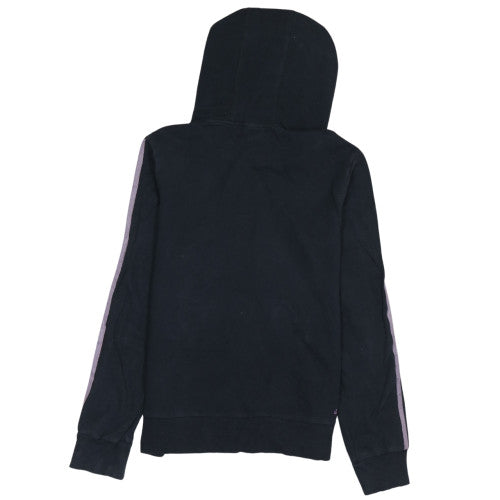 Adidas Womens Black Hoodie Size 14 Hooded Pullover Sweatshirt