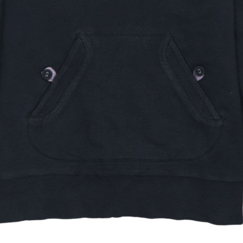 Adidas Womens Black Hoodie Size 14 Hooded Pullover Sweatshirt