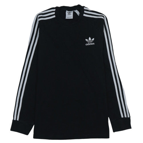 Adidas Mens Black Crew Neck Sweatshirt M Long Sleeve Logo Classic