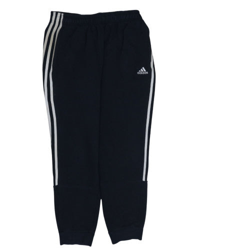 Adidas Men's Black Track Pants Size M Regular Fit Elastic Waist