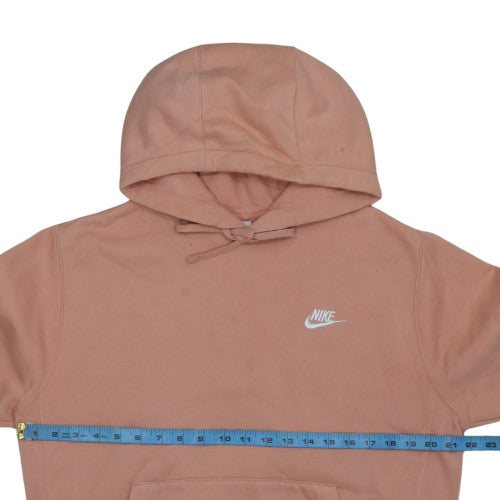 Nike Men's Brown Pullover Hoodie Small Logo Fleece Sweatshirt
