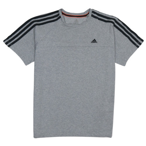 Adidas Men's Grey Short Sleeve Sports T-Shirt Size M