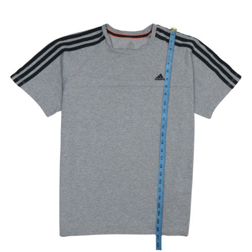 Adidas Men's Grey Short Sleeve Sports T-Shirt Size M