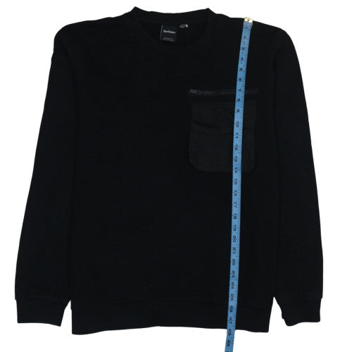 Outfitters Men's Black XL Relaxed Fit Pullover Sweatshirt