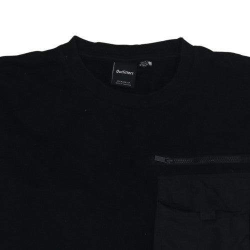 Outfitters Men's Black XL Relaxed Fit Pullover Sweatshirt