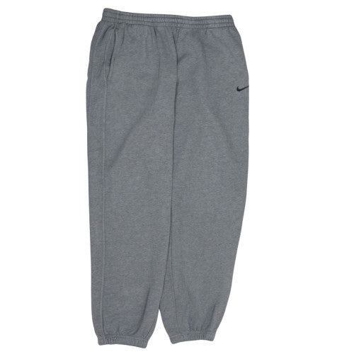 Nike Men's Grey XL Fleece Sweatpants Elastic Waist Activewear Trousers
