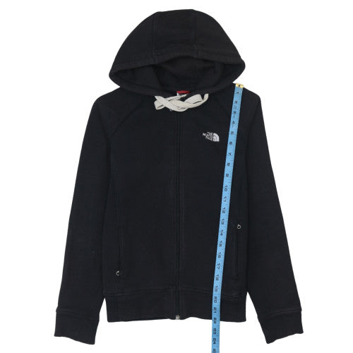 The North Face Womens Black Full Zip Hoodie M Cotton Casual Outdoor