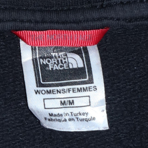 The North Face Womens Black Full Zip Hoodie M Cotton Casual Outdoor