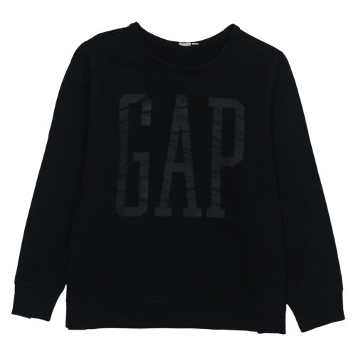 GAP Womens Black Pullover Sweatshirt Size XL Cotton Blend Logo Style