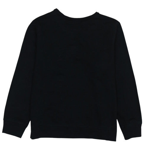 GAP Womens Black Pullover Sweatshirt Size XL Cotton Blend Logo Style