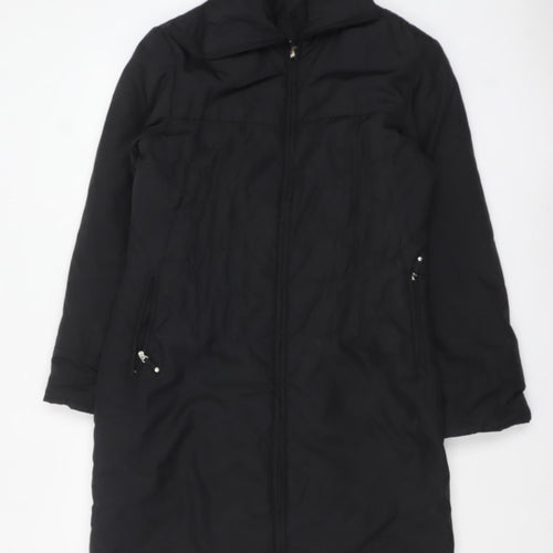Klass Collection Women's Black Long Puffer Coat Size 14