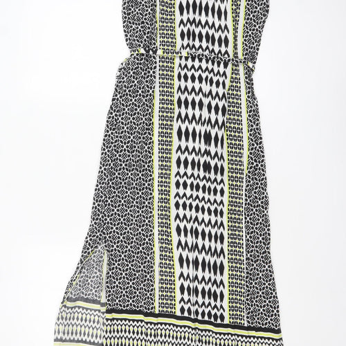 Marks and Spencer Women’s Multicoloured Size 8 Halter Maxi Dress