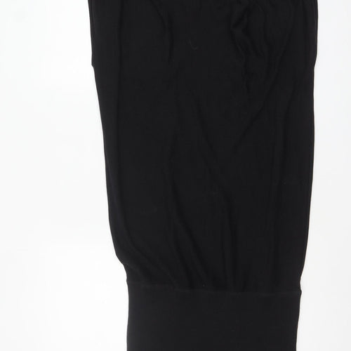 Diane von Furstenberg Women’s Black Silk Blend Sleeveless Bodycon Dress L