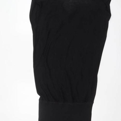 Diane von Furstenberg Women’s Black Silk Blend Sleeveless Bodycon Dress L