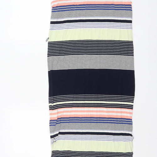 Oasis Women’s Multicoloured Striped Maxi Dress Size S Sleeveless V-Neck