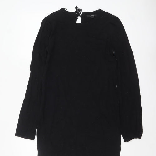 Next Women’s Black Long Sleeve Knit Tunic Jumper Size 12 Tall