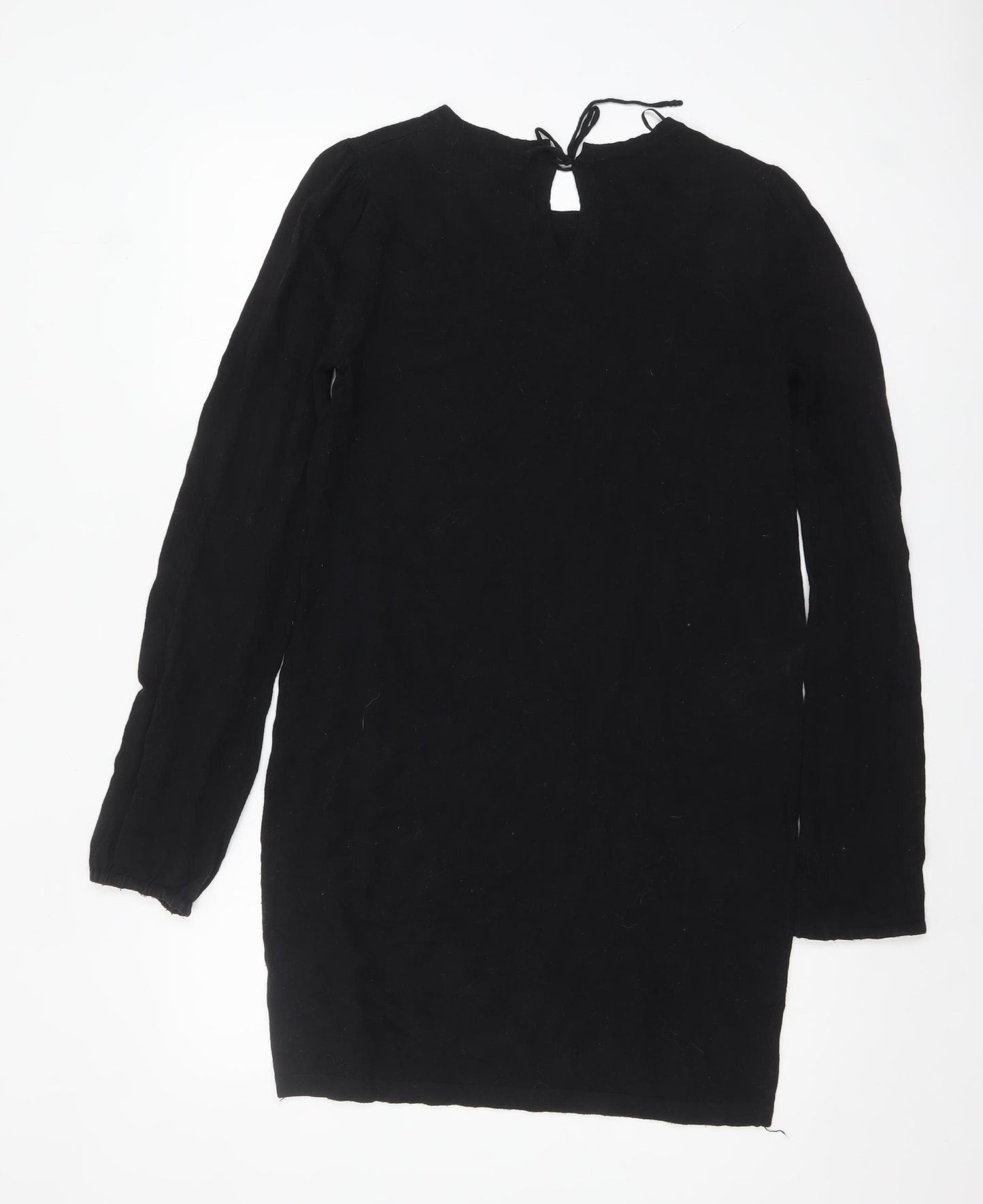 Next Women’s Black Long Sleeve Knit Tunic Jumper Size 12 Tall
