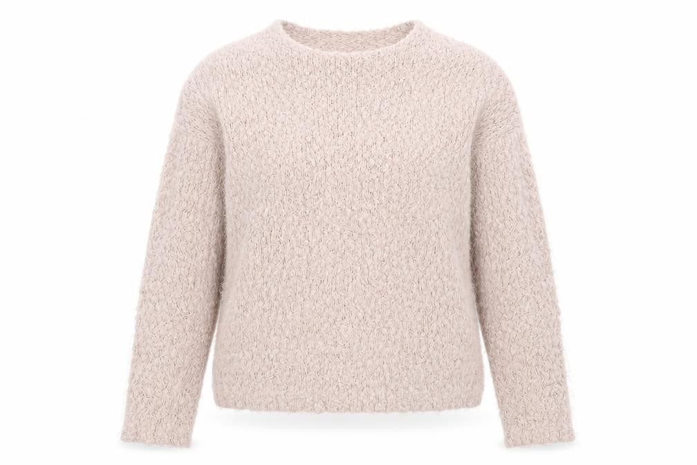 New Look Women Beige Chunky Knit Crew Neck Jumper Size S