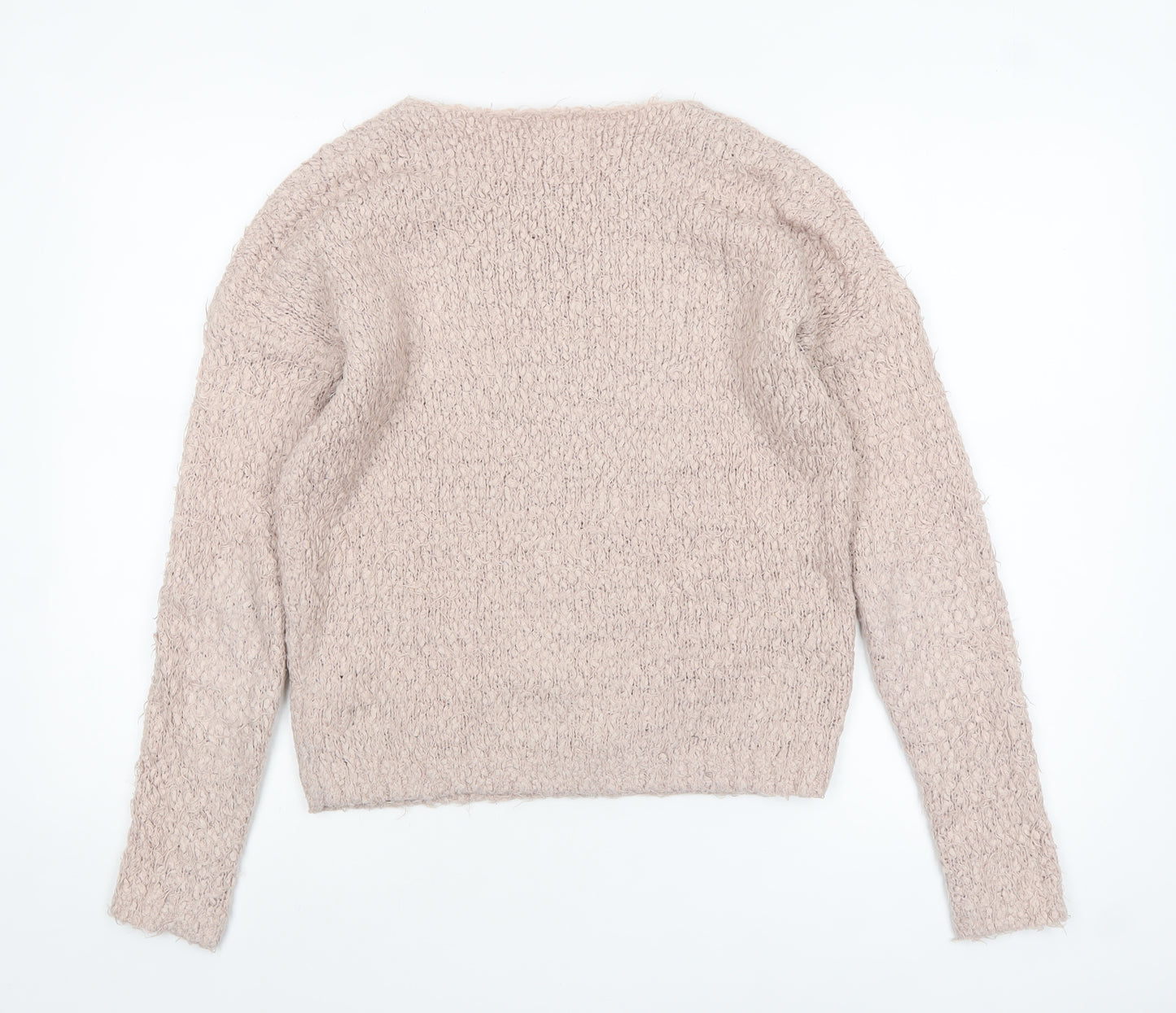 New Look Women Beige Chunky Knit Crew Neck Jumper Size S