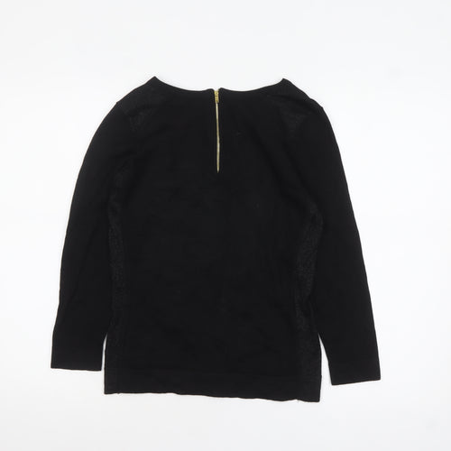 Dorothy Perkins Women’s Black Crew Neck Long Sleeve Jumper Size 8