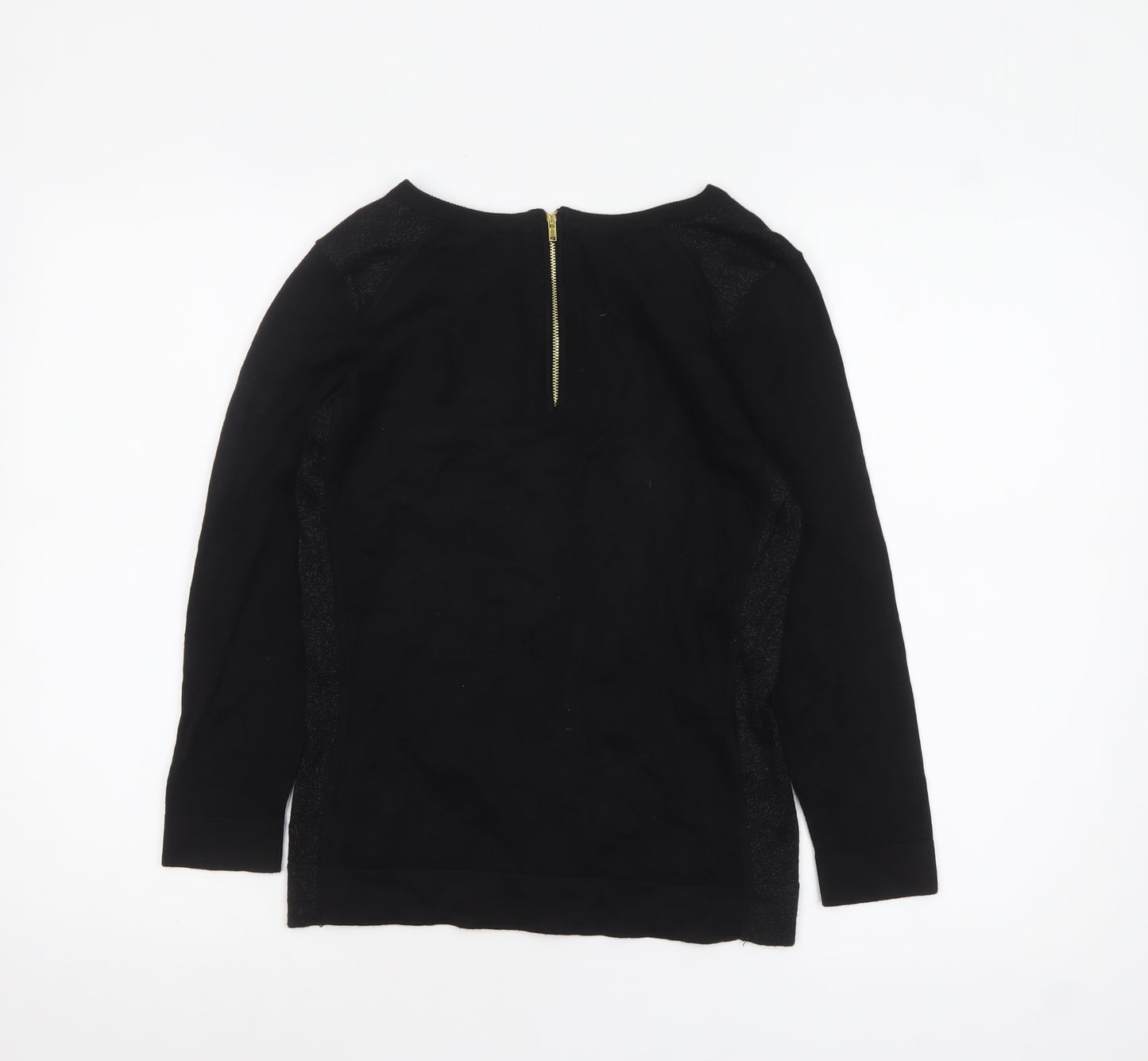 Dorothy Perkins Women’s Black Crew Neck Long Sleeve Jumper Size 8