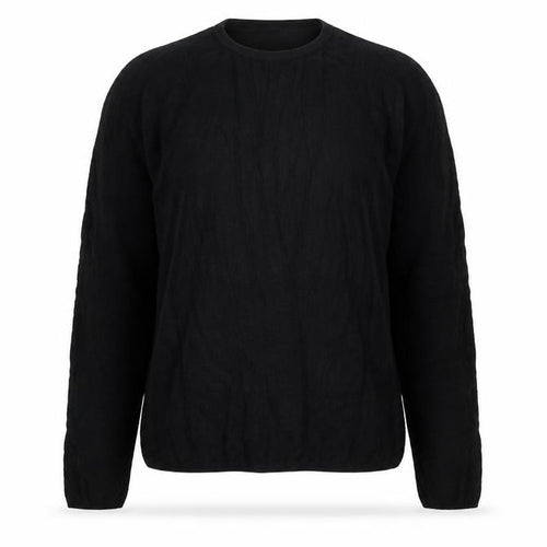 Zara Women Black Medium Crew Neck Knit Pullover Jumper