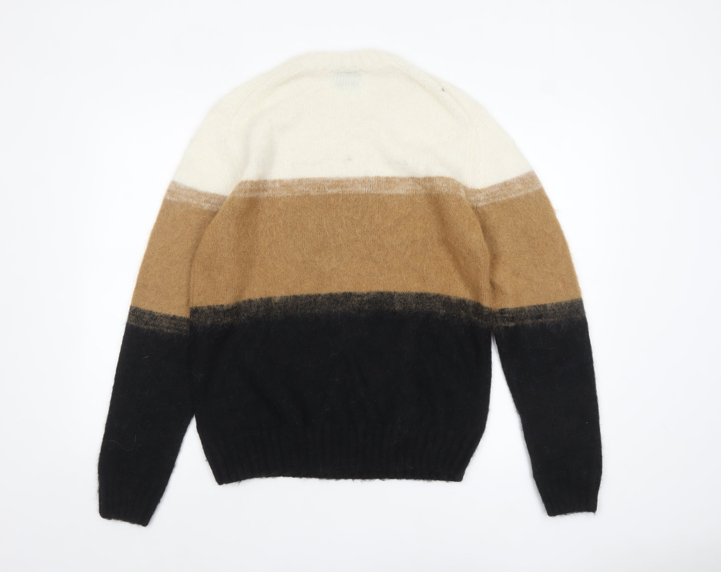 COS Men's Multicoloured Wool Mohair Blend Striped Jumper Size S