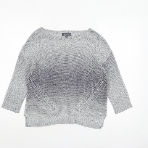 Marks and Spencer Per Una Women's Grey Size 10 Knit Pullover Jumper