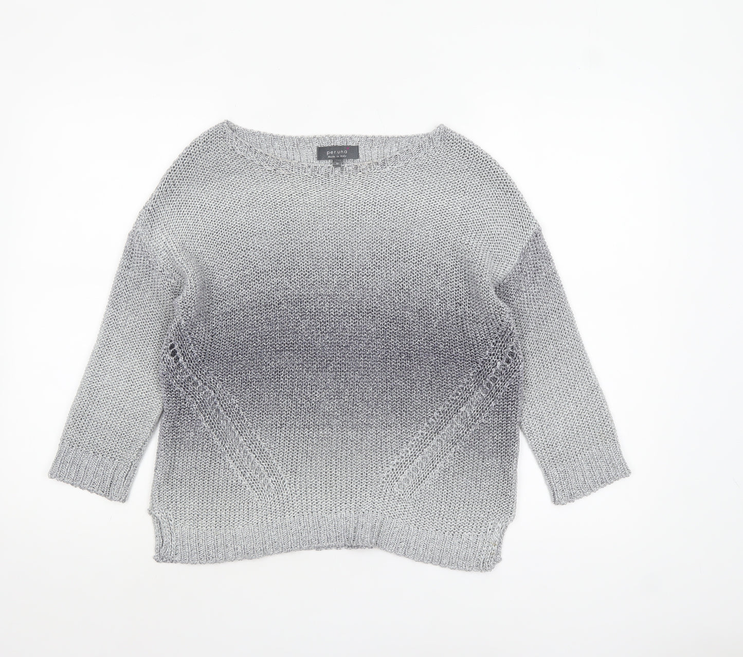 Marks and Spencer Per Una Women's Grey Size 10 Knit Pullover Jumper