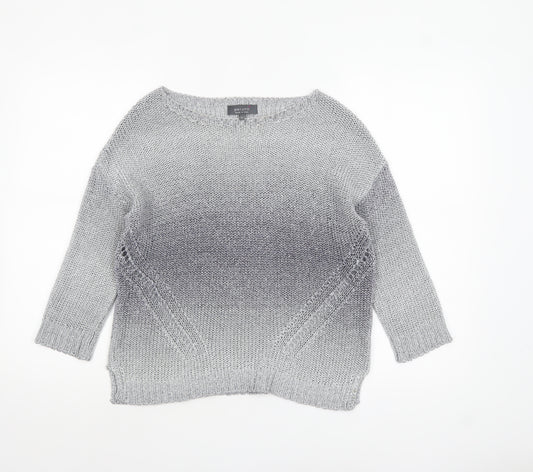 Marks and Spencer Per Una Women's Grey Size 10 Knit Pullover Jumper