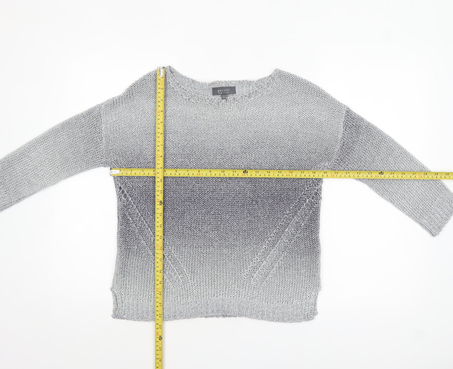 Marks and Spencer Per Una Women's Grey Size 10 Knit Pullover Jumper