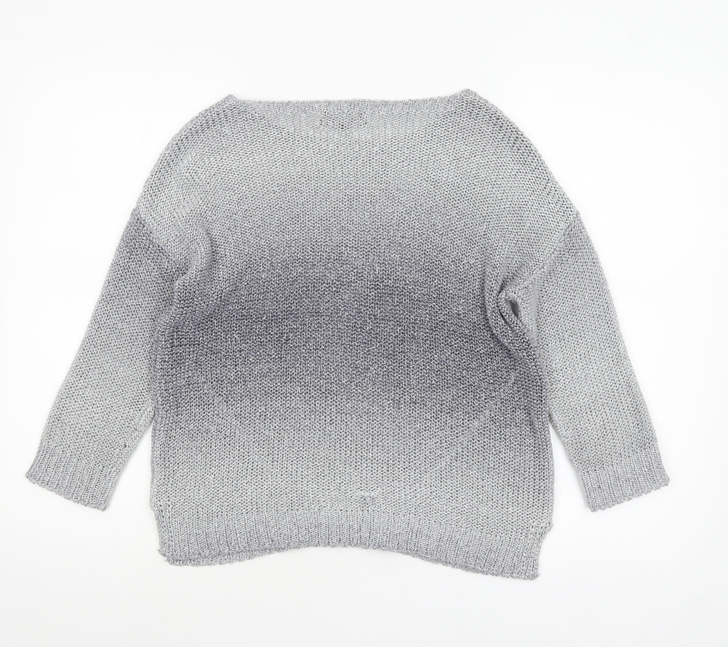Marks and Spencer Per Una Women's Grey Size 10 Knit Pullover Jumper