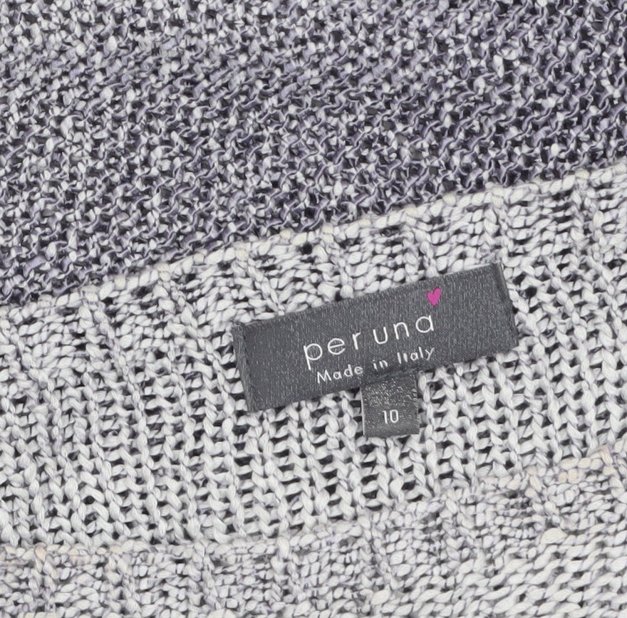 Marks and Spencer Per Una Women's Grey Size 10 Knit Pullover Jumper