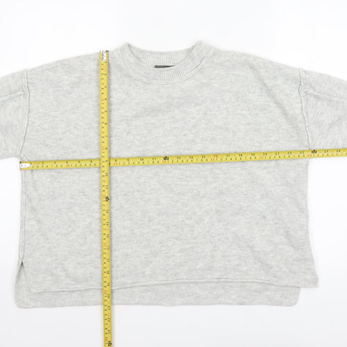 Vince Camuto Women's Grey Knit Crew Neck Jumper Size M