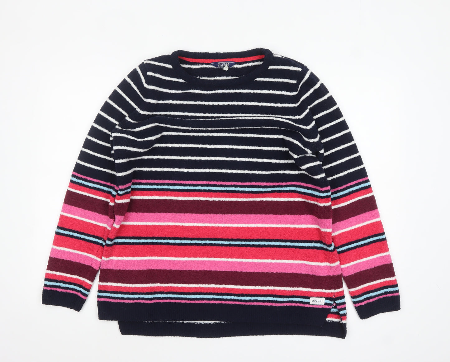 Joules Women's Multicoloured Striped Knit Pullover Jumper UK14