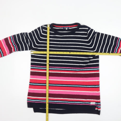 Joules Women's Multicoloured Striped Knit Pullover Jumper UK14