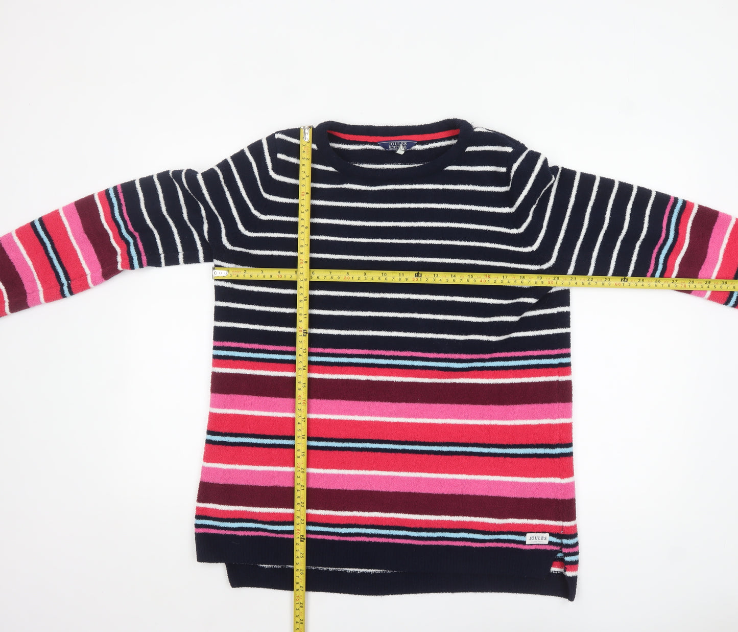 Joules Women's Multicoloured Striped Knit Pullover Jumper UK14