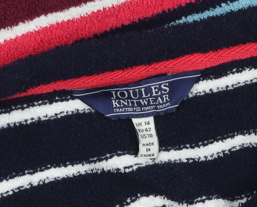 Joules Women's Multicoloured Striped Knit Pullover Jumper UK14
