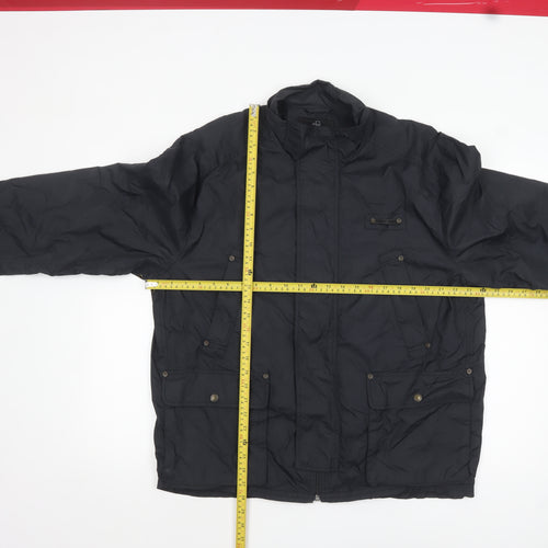 Teddy Smith Men's Black XL Full Zip Polyamide Casual Jacket